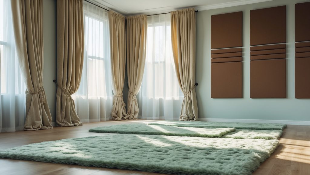 Illustration of Minimalist Soundproofing Equipment For Small Rooms